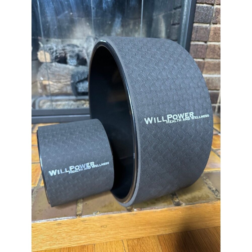 WillPower Health & Wellness Yoga Wheel Set 12 Inch 6 Inch Combo